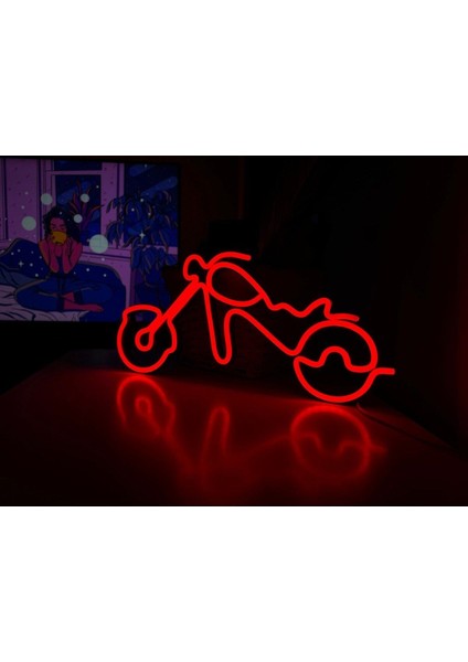 90 cm Kumandalı Neon LED Tasarım Duvar Dekor Aydınlatması - Özelleştirilebilir LED TABELA-114