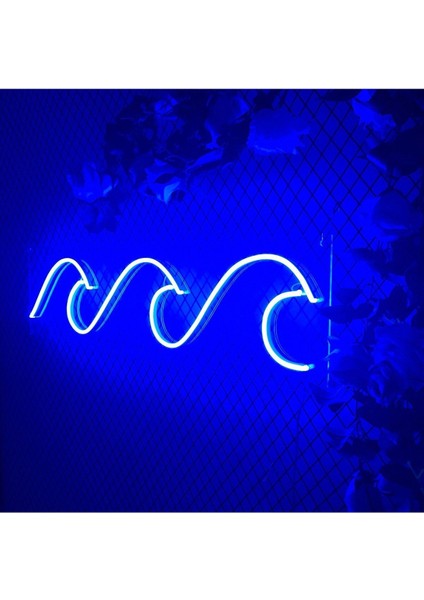 60 cm Kumandalı Neon LED Tasarım Duvar Dekor Aydınlatması - Özelleştirilebilir LED Tabela-61
