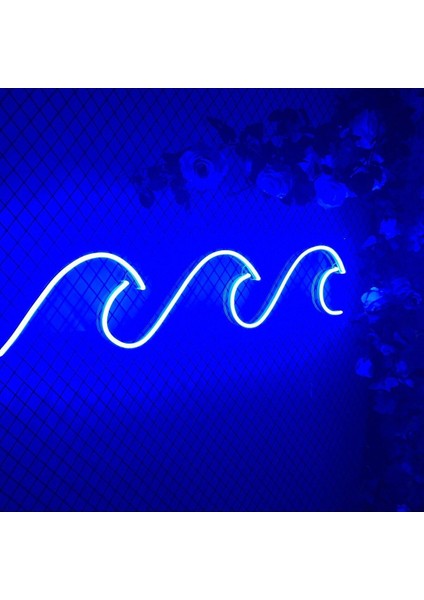 60 cm Kumandalı Neon LED Tasarım Duvar Dekor Aydınlatması - Özelleştirilebilir LED Tabela-61