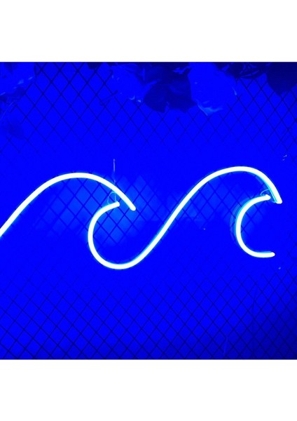 60 cm Kumandalı Neon LED Tasarım Duvar Dekor Aydınlatması - Özelleştirilebilir LED Tabela-61