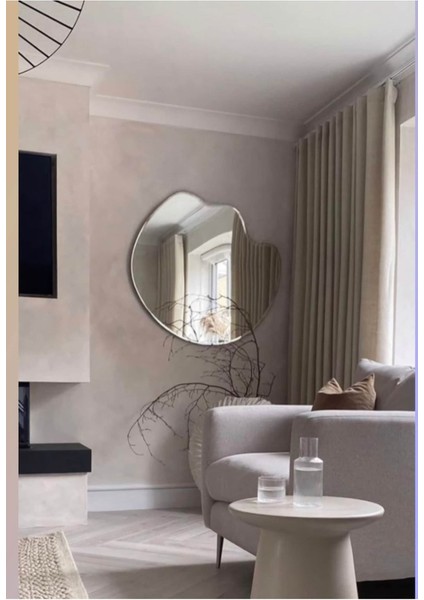 130 cm Asimetrik Duvar Dekorasyon Aynası - Konsol Üstü Salon Dekorasyon AYNASI-450 fiyatları