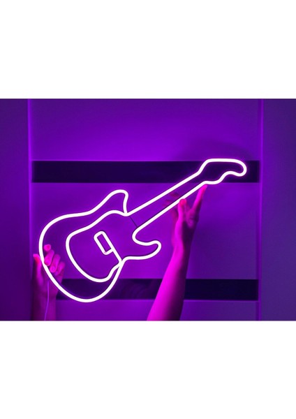 90 cm Kumandalı Neon LED Tasarım Duvar Dekor Aydınlatması - Özelleştirilebilir LED TABELA-102
