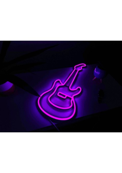 90 cm Kumandalı Neon LED Tasarım Duvar Dekor Aydınlatması - Özelleştirilebilir LED TABELA-102