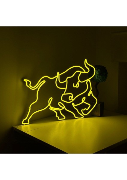 90 cm Kumandalı Neon LED Tasarım Duvar Dekor Aydınlatması - Özelleştirilebilir LED Tabela-90
