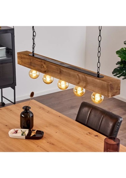 200 cm Modern Tasarımlı Dekoratif Aydınlatma Avizesi -Doğal Masif Ahşap Iç Mekan Aydınlatması fiyatları