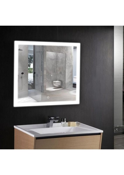 60 cm Ledli Banyo Aynası-Konsol Makyaj Aynası