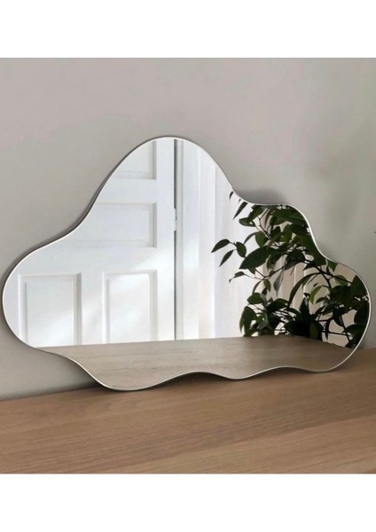 120 cm Asimetrik Duvar Dekorasyon Aynası - Konsol Üstü Salon Dekorasyon AYNASI-733