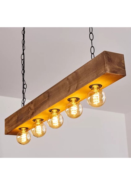 160 cm Modern Tasarımlı Dekoratif Aydınlatma Avizesi -Doğal Masif Ahşap Iç Mekan Aydınlatması modelleri