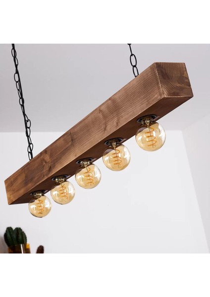 160 cm Modern Tasarımlı Dekoratif Aydınlatma Avizesi -Doğal Masif Ahşap Iç Mekan Aydınlatması indirimleri