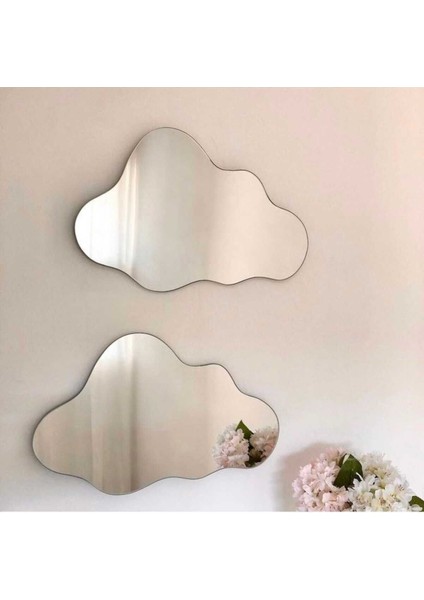 70 cm Asimetrik Duvar Dekorasyon Aynası - Konsol Üstü Salon Dekorasyon AYNASI-728 modelleri