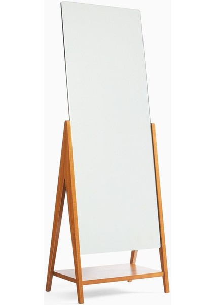 200 x 70 cm Standlı Dekoratif Ağaç Boy Aynası - 3