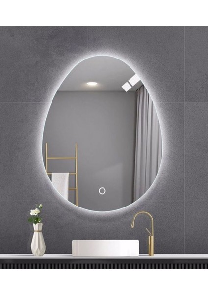 60 cm Ledli Banyo Aynası-Konsol Makyaj Aynası