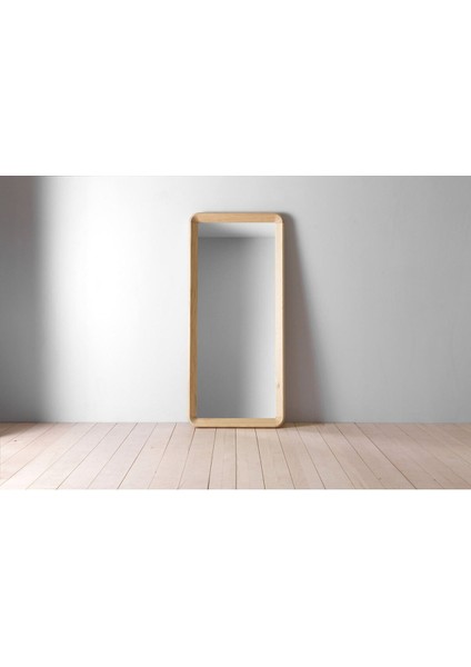 190 cm Dekoratif Duvar Boy Aynası-Doğal Ahşap Masif Çerçeveli(Özelleştirilebilir)-79