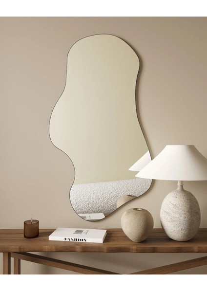130 cm Asimetrik Duvar Dekorasyon Aynası - Konsol Üstü Salon Dekorasyon AYNASI-498 fiyatları