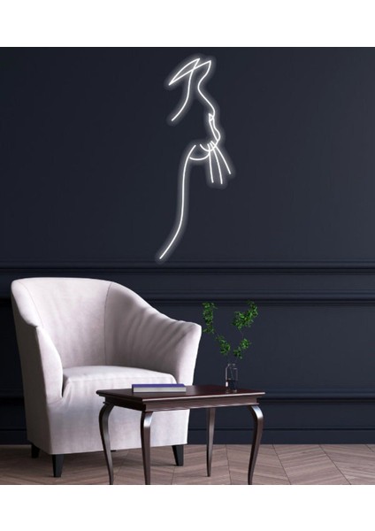 90 cm Kumandalı Neon LED Tasarım Duvar Dekor Aydınlatması - Özelleştirilebilir LED TABELA-173 fiyatları