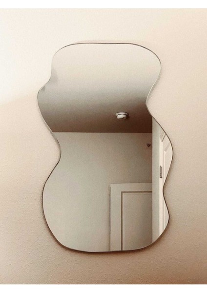 130 cm Asimetrik Duvar Dekorasyon Aynası - Konsol Üstü Salon Dekorasyon AYNASI-466 fiyatları