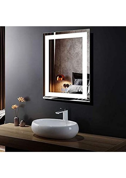 80 cm Ledli Banyo Aynası-Konsol Makyaj Aynası