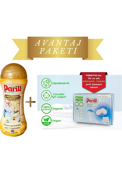 2’li Set – Beyazlar Için Deterjan Tableti + Orkide Kokulu Yumuşatıcı