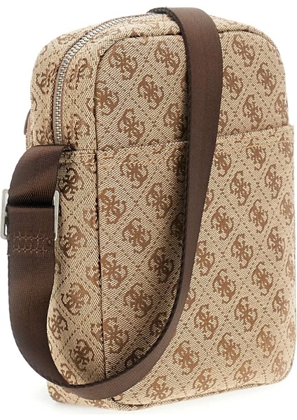 Erkek Bej Kahverengi Milano Ön Cepli Crossbody Çanta fiyatları