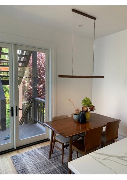 140 cm Modern Tasarımlı Dekoratif Aydınlatma Avizesi -Doğal Masif Ahşap Iç Mekan Aydınlatması modelleri