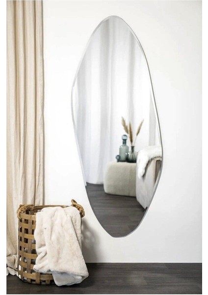 130 cm Asimetrik Duvar Dekorasyon Aynası - Konsol Üstü Salon Dekorasyon AYNASI-621