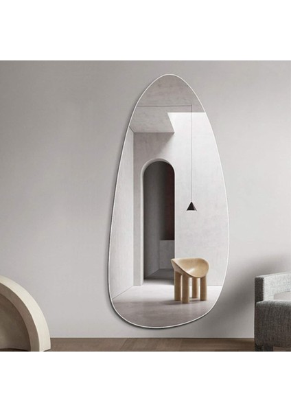 200 cm Asimetrik Duvar Boy Aynası - Konsol Üstü Salon Dekorasyon AYNASI-339