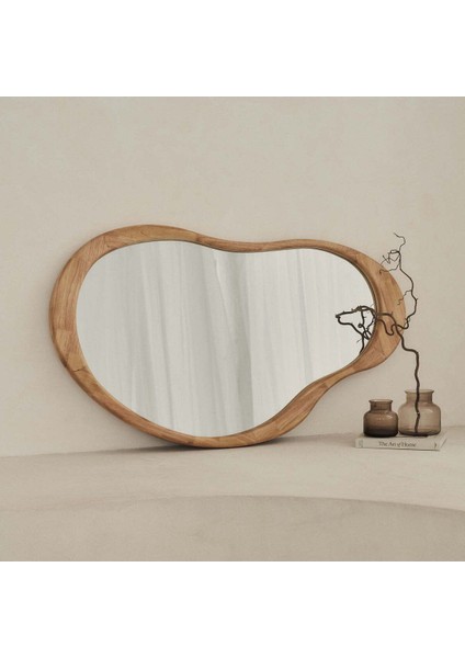 130 x 80 cm Dekoratif Tasarım Ahşap Konsol Üstü Duvar Aynası - Pinterest Duvar Dekor Aynası - 49