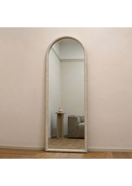 170 x 60 cm Doğal Ahşap Oval Boy Aynası - Dekoratif Oval Boy Aynası 1 fiyatları