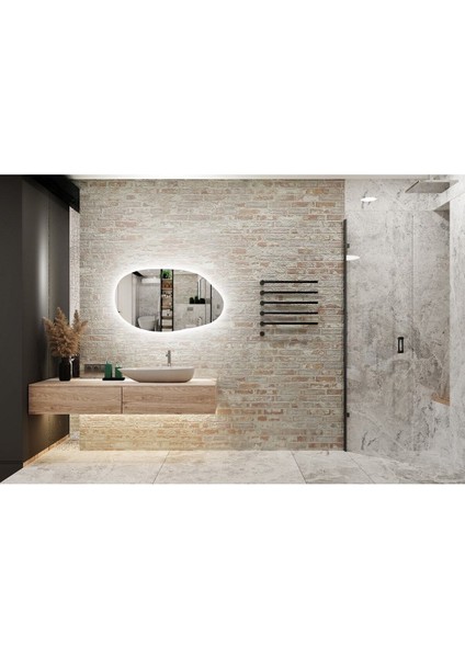 70 cm Ledli Banyo Aynası-Konsol Makyaj Aynası