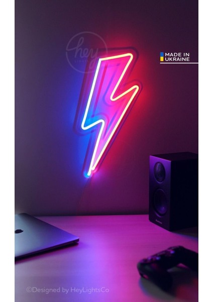 90 cm Kumandalı Neon LED Tasarım Duvar Dekor Aydınlatması - Özelleştirilebilir LED Tabela-3