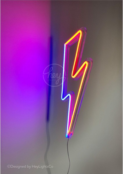 90 cm Kumandalı Neon LED Tasarım Duvar Dekor Aydınlatması - Özelleştirilebilir LED Tabela-3