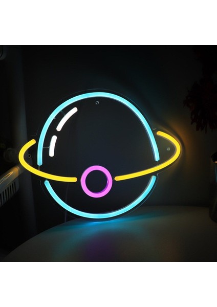 90 cm Kumandalı Neon LED Tasarım Duvar Dekor Aydınlatması - Özelleştirilebilir LED Tabela-76