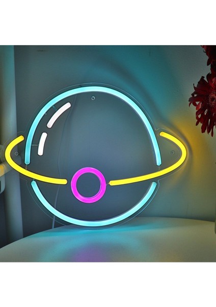 90 cm Kumandalı Neon LED Tasarım Duvar Dekor Aydınlatması - Özelleştirilebilir LED Tabela-76