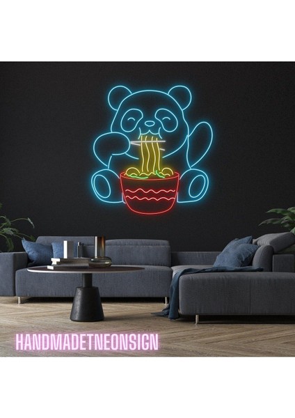 90 cm Kumandalı Neon LED Tasarım Duvar Dekor Aydınlatması - Özelleştirilebilir LED TABELA-151