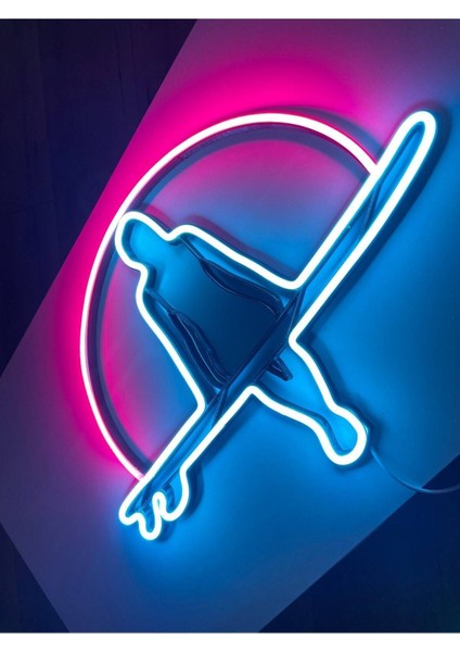 90 cm Kumandalı Neon LED Tasarım Duvar Dekor Aydınlatması - Özelleştirilebilir LED TABELA-121 fırsatları