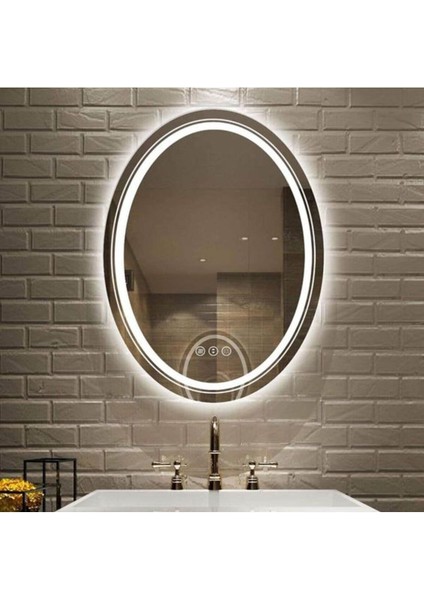 90 cm Ledli Banyo Aynası-Konsol Makyaj Aynası