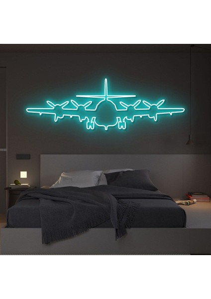 120 cm Kumandalı Neon LED Tasarım Duvar Dekor Aydınlatması - Özelleştirilebilir LED TABELA-182