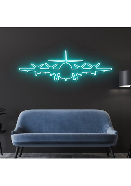 120 cm Kumandalı Neon LED Tasarım Duvar Dekor Aydınlatması - Özelleştirilebilir LED TABELA-182
