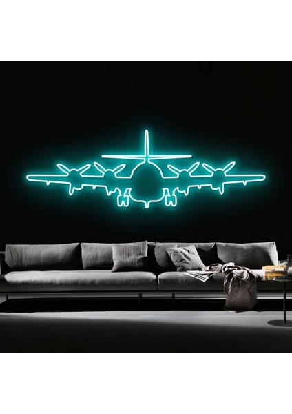 120 cm Kumandalı Neon LED Tasarım Duvar Dekor Aydınlatması - Özelleştirilebilir LED TABELA-182