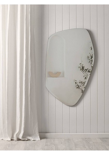 90 cm Asimetrik Duvar Dekorasyon Aynası - Konsol Üstü Salon Dekorasyon Aynası-27 fiyatları