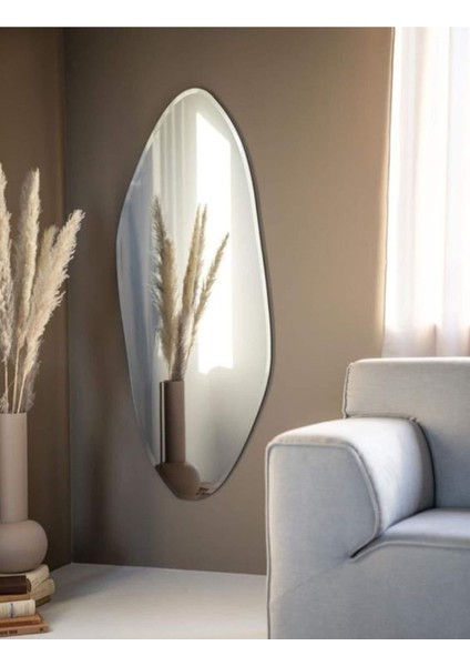 90 cm Asimetrik Duvar Dekorasyon Aynası - Konsol Üstü Salon Dekorasyon AYNASI-617 modelleri
