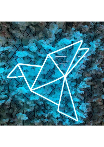90 cm Kumandalı Neon LED Tasarım Duvar Dekor Aydınlatması - Özelleştirilebilir LED Tabela-79