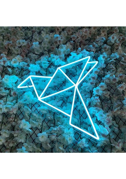 90 cm Kumandalı Neon LED Tasarım Duvar Dekor Aydınlatması - Özelleştirilebilir LED Tabela-79