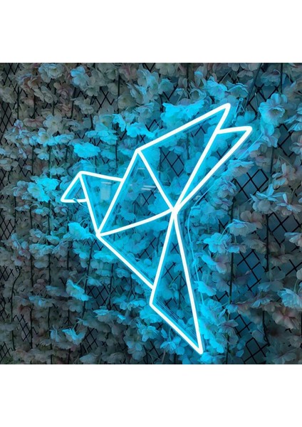 90 cm Kumandalı Neon LED Tasarım Duvar Dekor Aydınlatması - Özelleştirilebilir LED Tabela-79