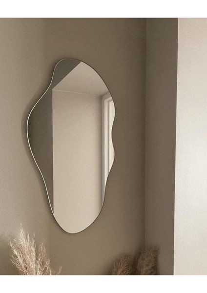 130 cm Asimetrik Duvar Dekorasyon Aynası - Konsol Üstü Salon Dekorasyon AYNASI-364 fiyatları