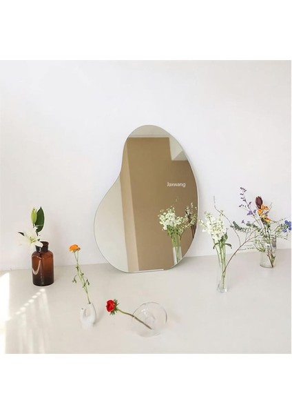 90 cm Oval Duvar Dekorasyon Aynası - Konsol Üstü Salon Dekorasyon AYNASI-558