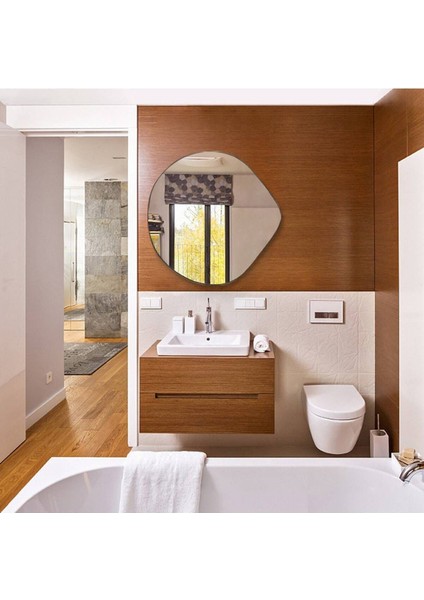 200 cm Asimetrik Duvar Dekorasyon Aynası - Konsol Üstü Salon Dekorasyon AYNASI-757 modelleri