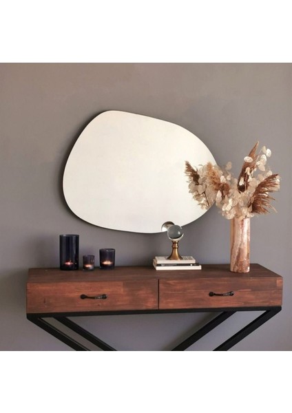 180 cm Asimetrik Duvar Dekorasyon Aynası - Konsol Üstü Salon Dekorasyon AYNASI-439 fiyatları