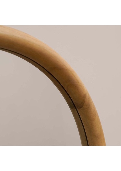 170 x 60 cm Doğal Ahşap Oval Boy Aynası - Dekoratif Oval Boy Aynası modelleri