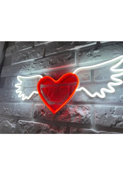 60 cm Kumandalı Neon LED Tasarım Duvar Dekor Aydınlatması - Özelleştirilebilir LED TABELA-130 modelleri